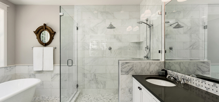 bathroom shower door installation in Pleasure Point