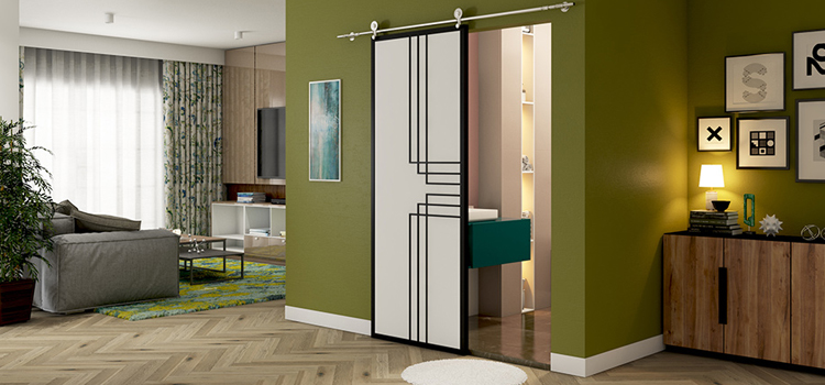 sliding bathroom door installation in Pleasure Point